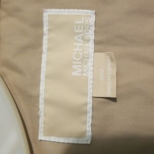 Michael Kors tan trenchcoat with hood and belt